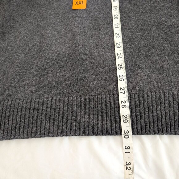 ORIGINAL WEATHERPROOF VINTAGE Sweater Men's 2XL Gray Fair Isle 1/4 Zip Mock Neck - Picture 9 of 12